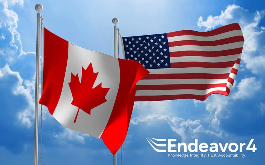 Endeavor4 USA and Canada Flag