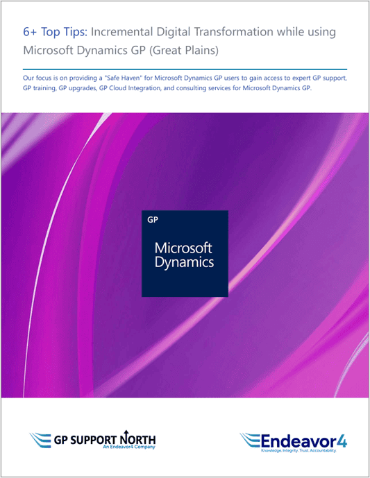 Endeavor4 Microsoft GP Top Tips Whitepaper